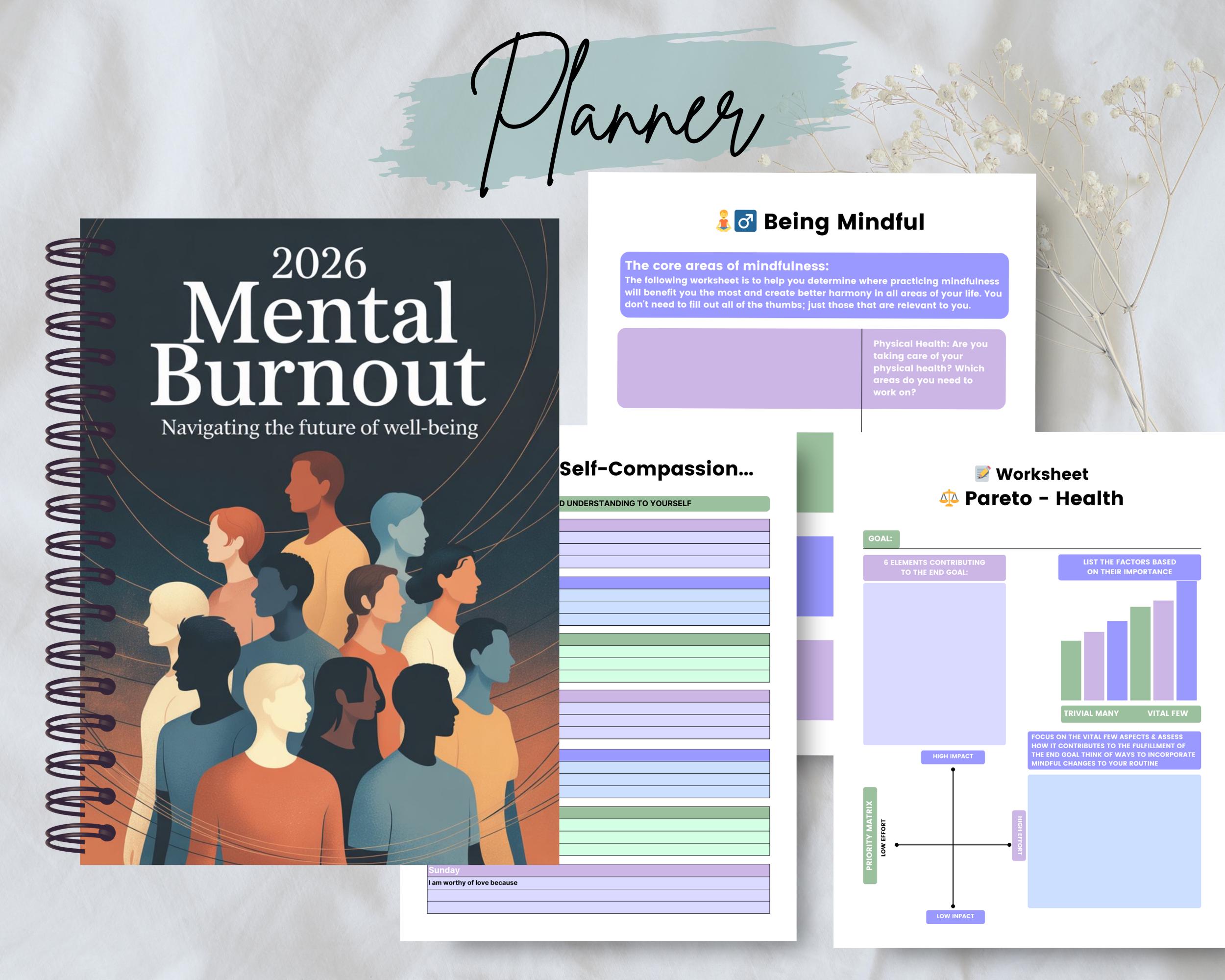 Mental Burnout Journal | Self-care Workbook (printable PDF) - Etsy