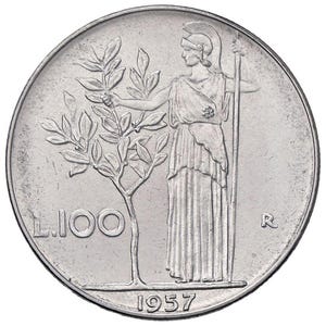 100 lire 1957 - Etsy 日本