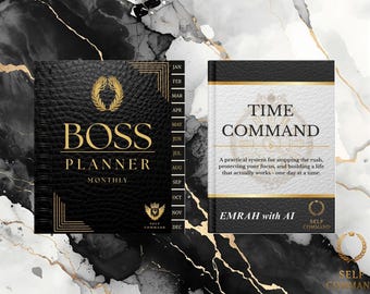 Boss Planner & Time Command Ebook Bundle – Executive PDF Planner