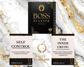 Self-Improvment Bundle: Boss Planer, Innere Critic, Selbstkontrolle E-books | Digitaler Download Biologie PDF