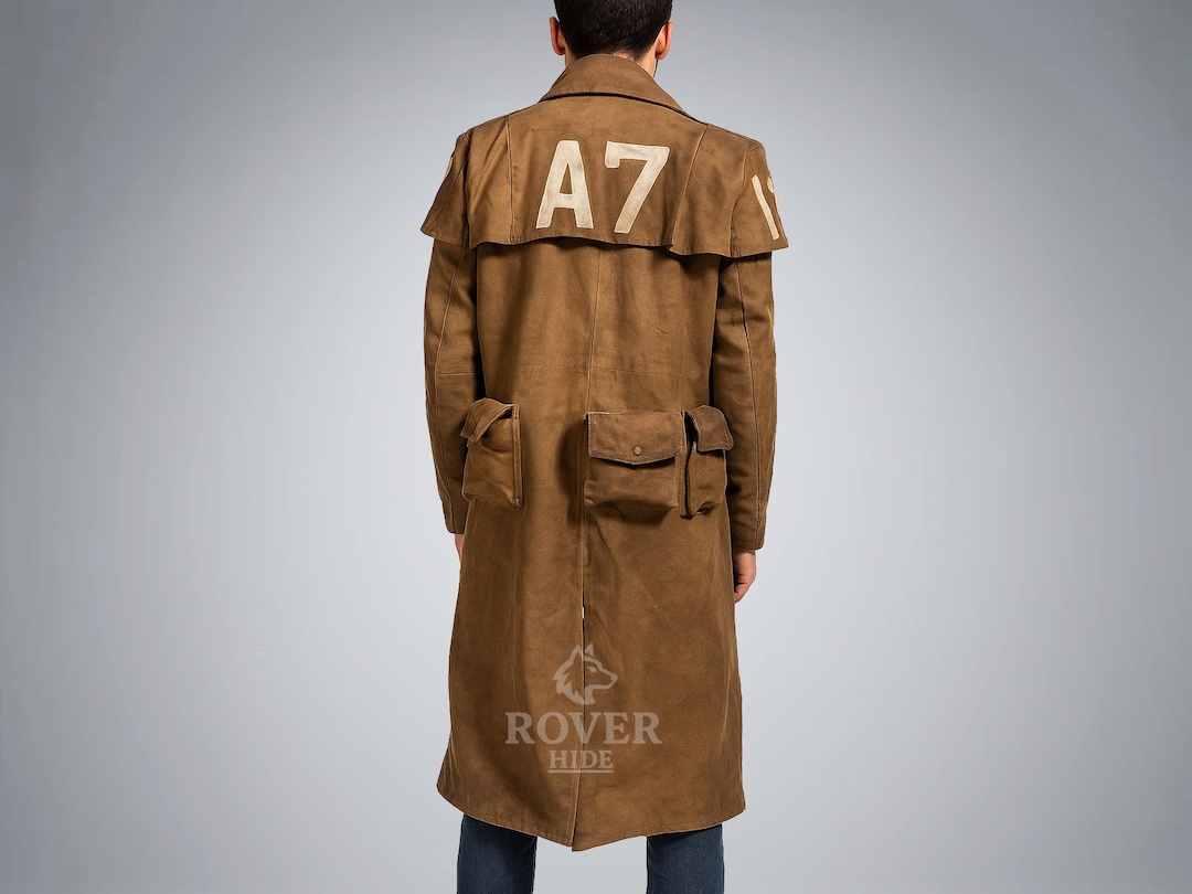 Fallout NCR Ranger A7 Suede Duster | New Vegas Veteran Trench Coat - Etsy
