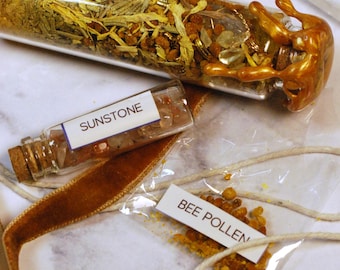 Abundance Manifestation Spell Jar Kit | DIY Prosperity Witch Ritual | Witchcraft Manifestation Set