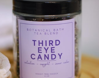 Self Care Ritual Bath Salts | Lavender Aromatherapy Soak | Botanical Witchy Bath Tea
