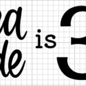 May include: Black text on a white grid background reads "My area code is 302". The number 302 has a silhouette of the state of Delaware inside the zero. The text is in a mix of cursive and block lettering.