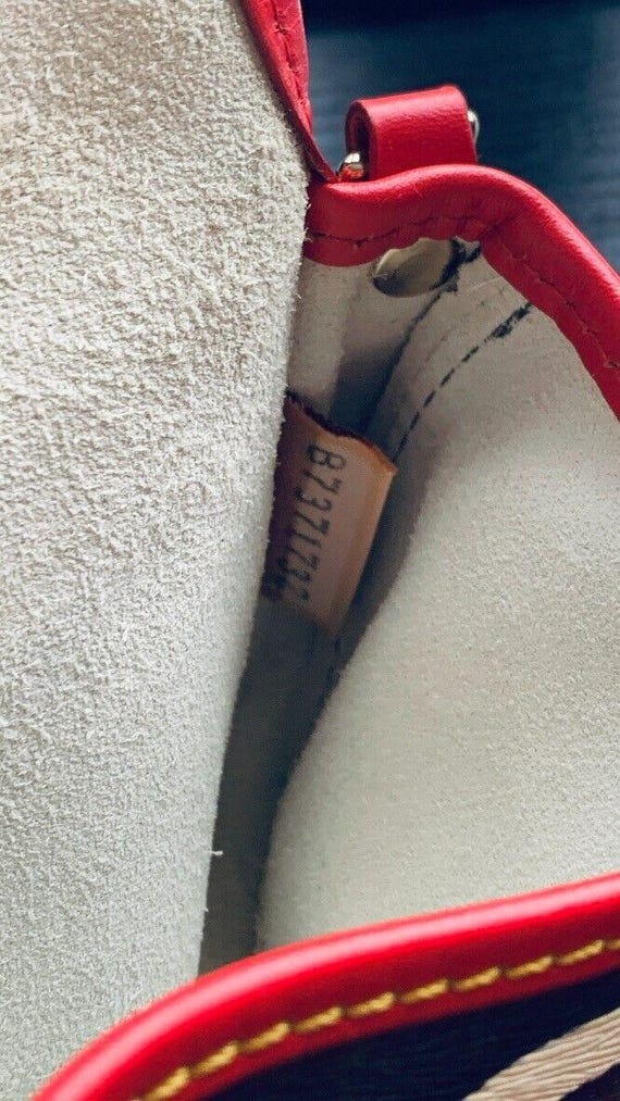 Vintage Dooney & Bourke DB Zebra Leather Wristlet… - image 4