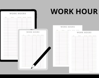 Arbeitstagebuch zum ausdrucken, ausdruckbare Verarbeitung, Angst Arbeitsblatt, Selbstreflexions Journal Seite, Therapie Arbeitsblatt, PTBS Tracker, Arbeit pro Stunde