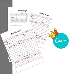Biweekly & Semi-Monthly Paycheck Budget Tracker for Google Sheets, Excel | Bill, Expense, Account Tracker Printable Monthly Budget Planner