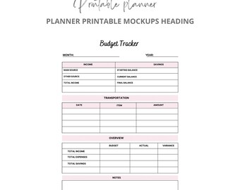 Druckbarer Monatlicher Budget Planer Arbeitsblatt für Bullet Journal Monatlicher Budget Tracker Journal Seite Druckbarer Ausgaben Tracker Monatliches Budget