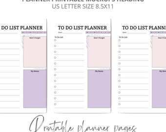 Master To Do Liste Druckbare PDF To-do-Liste, Bunte Pastell-Checklisten, Master Aufgabenliste, Landschaft Todo-Liste Digitaler Download, A4 & Letter