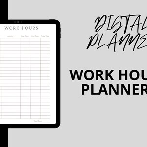 Work Log Printable: Time Sheet, Activity Tracker (PDF & WORD)