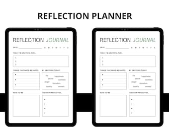Self-Reflection Journal for Personal Use | PDF Printable and Digital Use | Reflection Journal | Daily Self-Reflection Journal