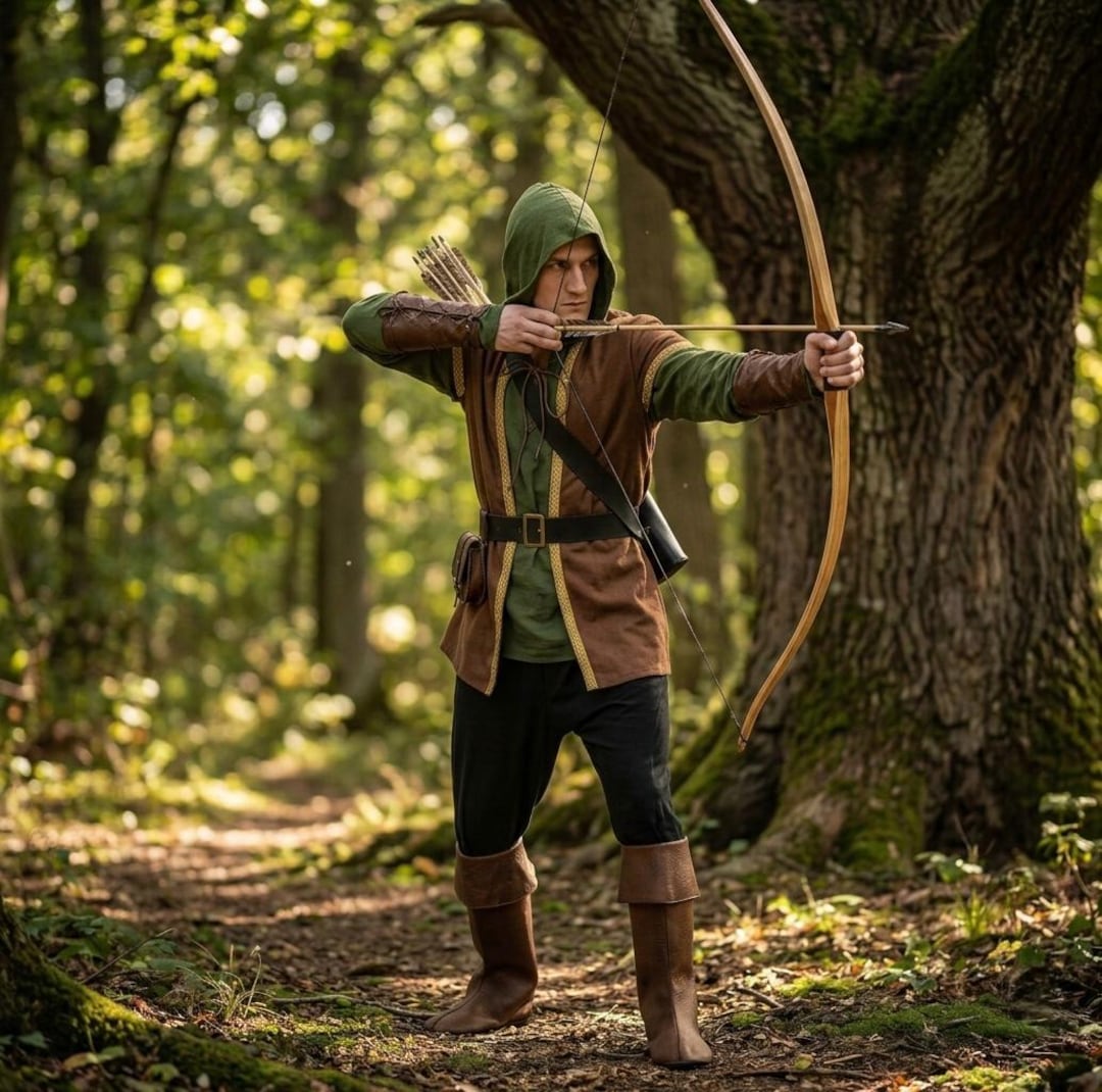 Forest Ranger Outfir Medieval Archer Costume | Forest Ranger Outfit | Robin Hood Style ...