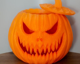 Helloween pumpkin, various colors, 3D printed decoration for parties
