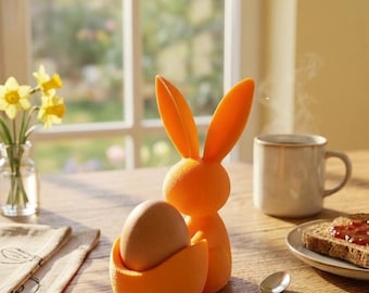 Cute egg cup "Easter bunny" – For your Easter breakfast and as a gift for children at Easter.