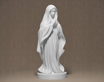 Madonna statue in marble look | Mary statue | decoration | figure | Virgin Mary | religious decoration