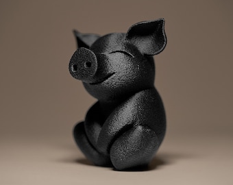 Cute pig | Lucky charm | Cute piglet | 3D-printed figure | Decoration