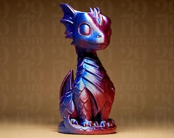 Beautiful dual color dragon statue, as decoration or gift