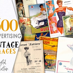 Vintage Werbung Bundle druckbare Werbung / altered Art Collage / altered Art Collage / altered art Sammelalbum