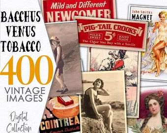Colección digital imprimible ADS 1900 París / Francia Vintage Miscelánea / Paquete de técnica mixta Decoupage Fondo Diario / C146