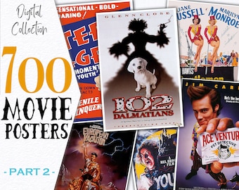 Locandine di film varie - Parte 2 / Foto di film vintage / Materiale digitale effimero per scrapbooking / Arte modificata / Risorsa stampabile per diario / C122