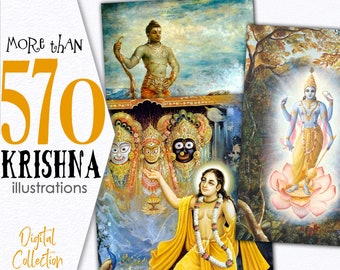 Imágenes imprimibles de Krishna / Imágenes de desecho para joyería / Póster religioso CU para decoración de pared / Ahorra dinero / C156