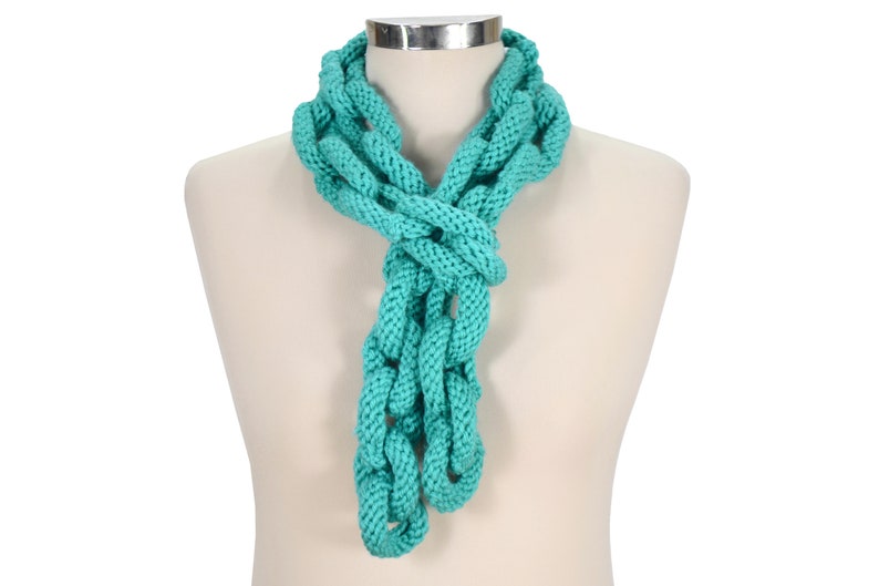 Sale - Woman Knit Scarf Chain Ring S Necklace Free Shipping Cheap Bargain Gift Loop New product! New type
