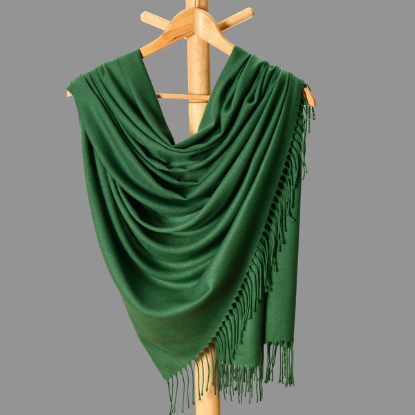 shawl for dark green dress
