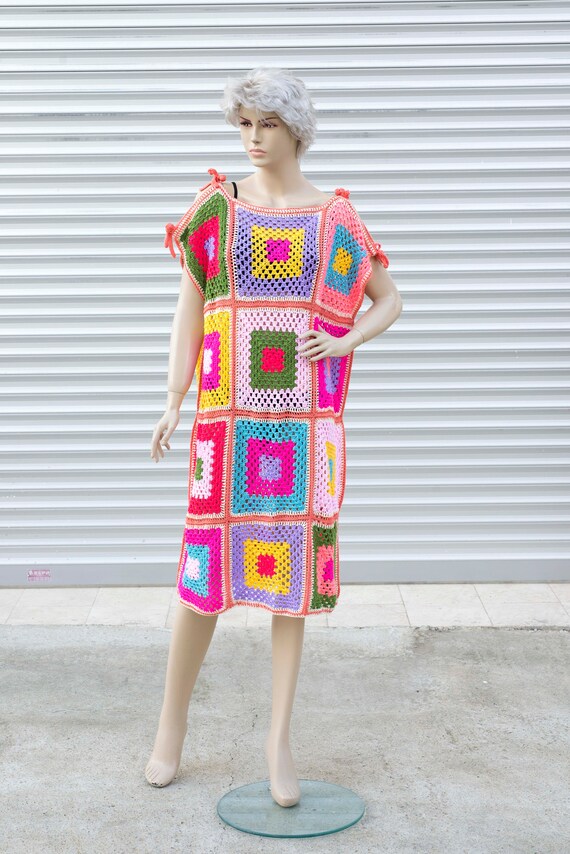 rainbow cover up dress