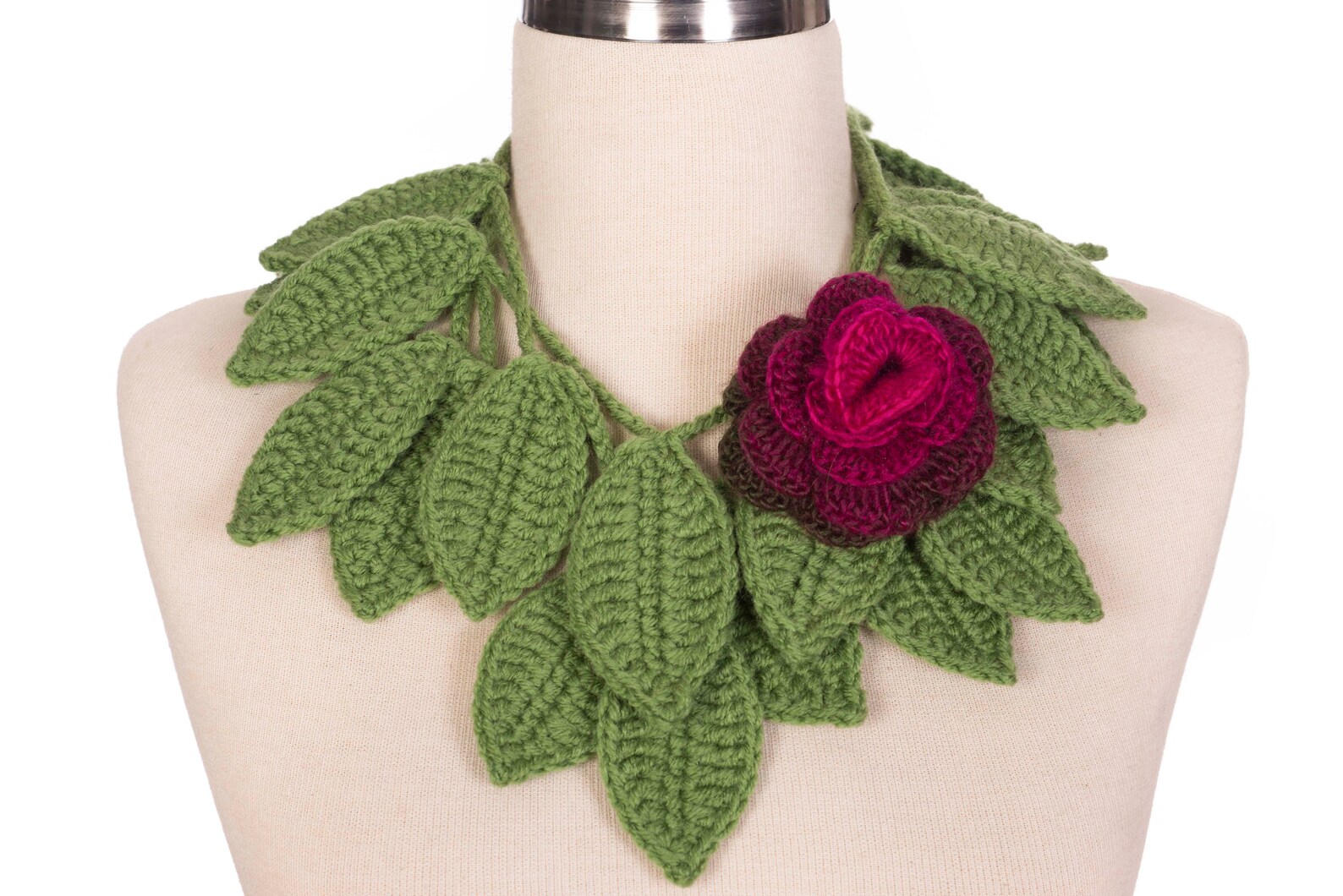 Crochet Jewelry Crochet Pendant Crochet Necklace With Etsy