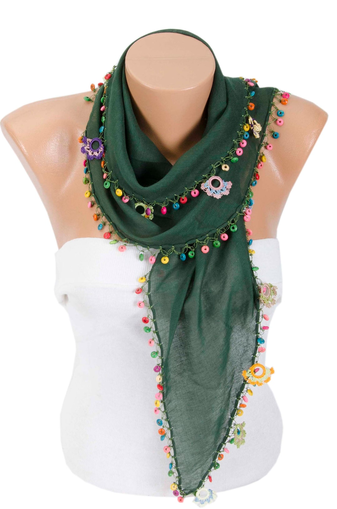 Gypsy Scarf Summer Handmade Turkish Oya Scarf Boho Scarf - Etsy