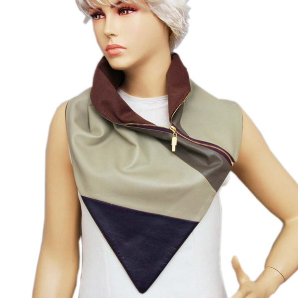 Neck Warmer With Zipper Men Etsy