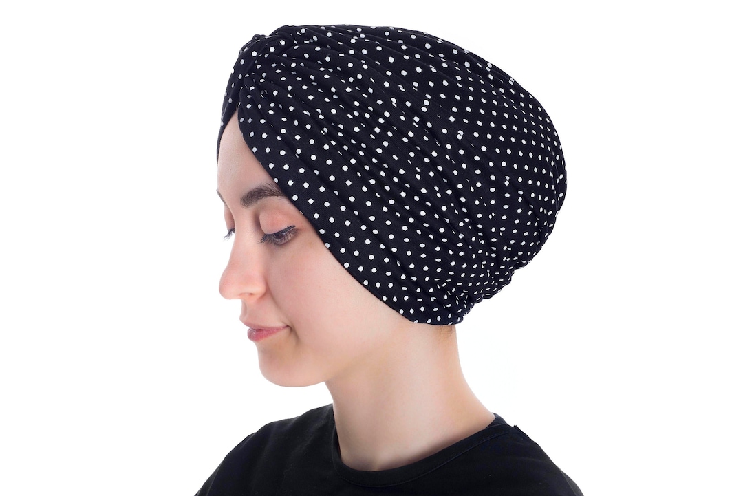 Top Knot Turban Hat Snood Turban Turban for Women Polkadot Etsy