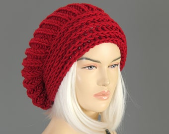 Gorro desleixado, gorro grande, gorro de malha de inverno, para mulher – OPÇÃO DE COR DISPONÍVEL