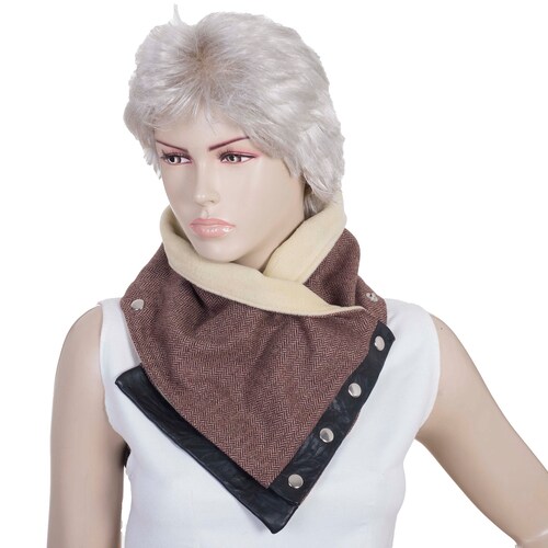 Men Infinity Scarf NECK WARMER Infinity Scarf With Snaps Etsy