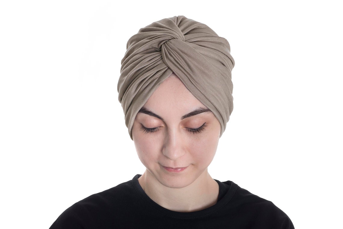 Top Knot Turban Hat Snood Turban Turban for Women Beige Etsy