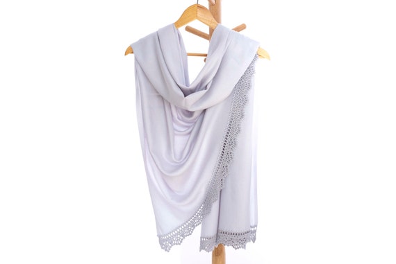 silver grey pashmina wedding