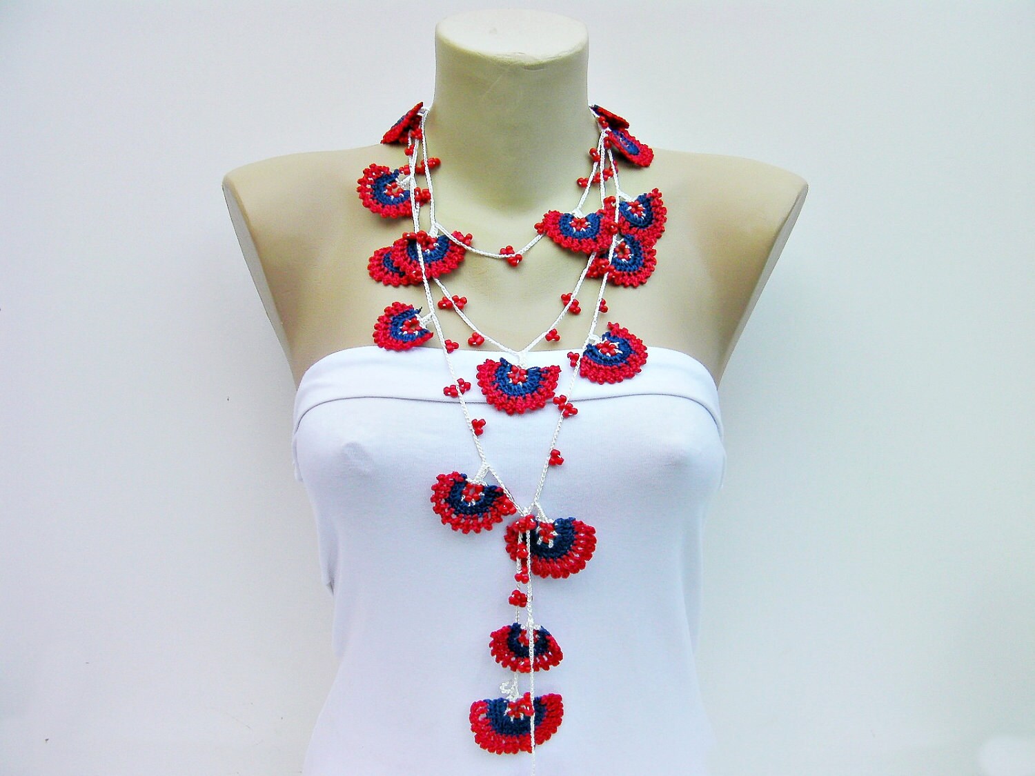 Crochet jewelry/crochet pendant / crochet necklace/ with Etsy