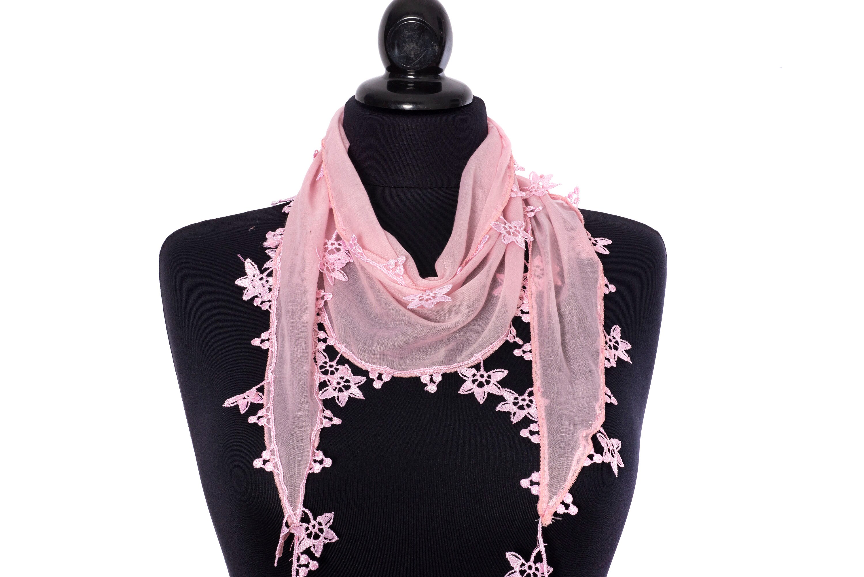 pink summer scarf