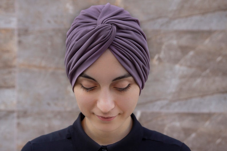 Top Knot Turban Hat Snood Turban Turban for Women Mauve ON Etsy
