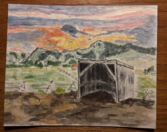Atardecer rural
