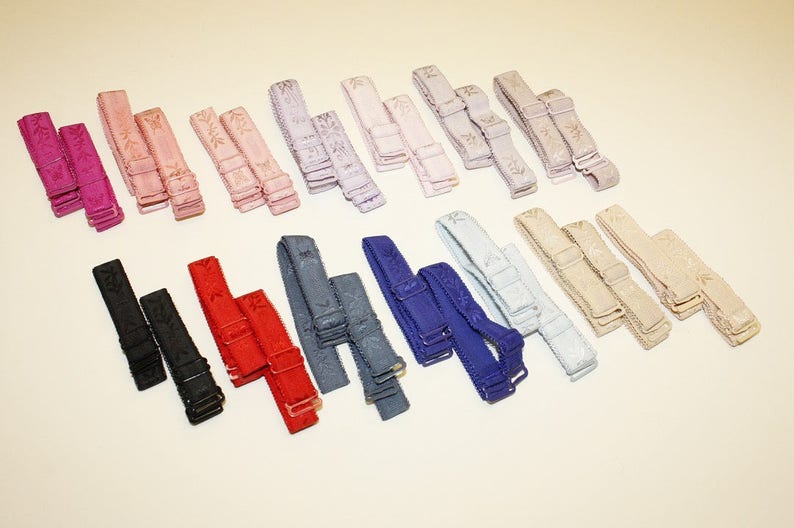 15mm Detachable Bra Straps 13.5 Long Etsy