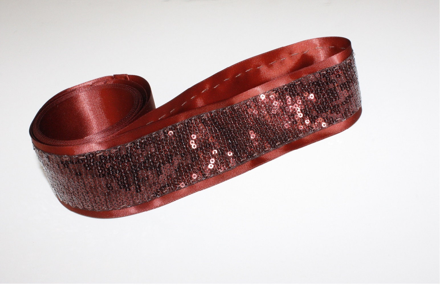 white sequin belt