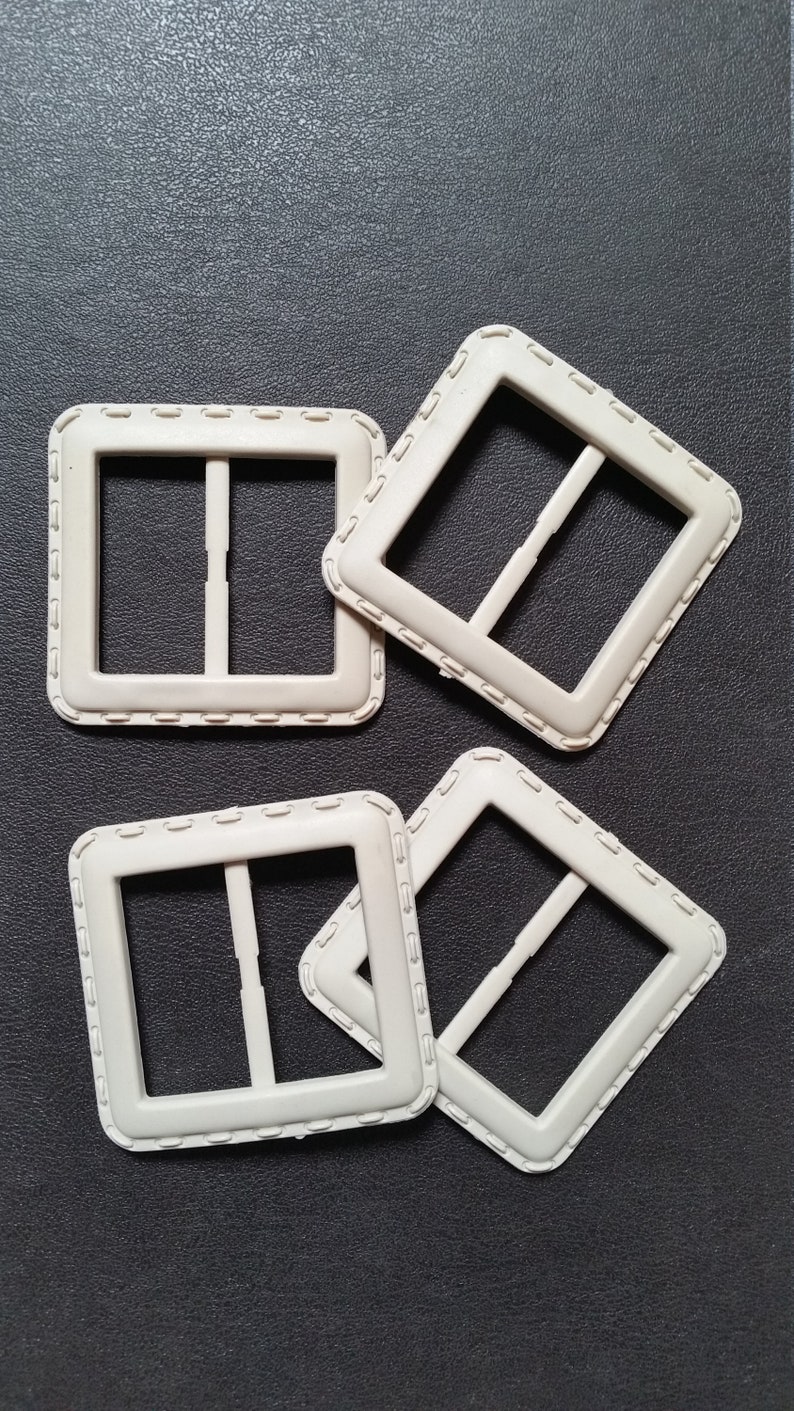 4 pcs Big Square Plastic Buckle