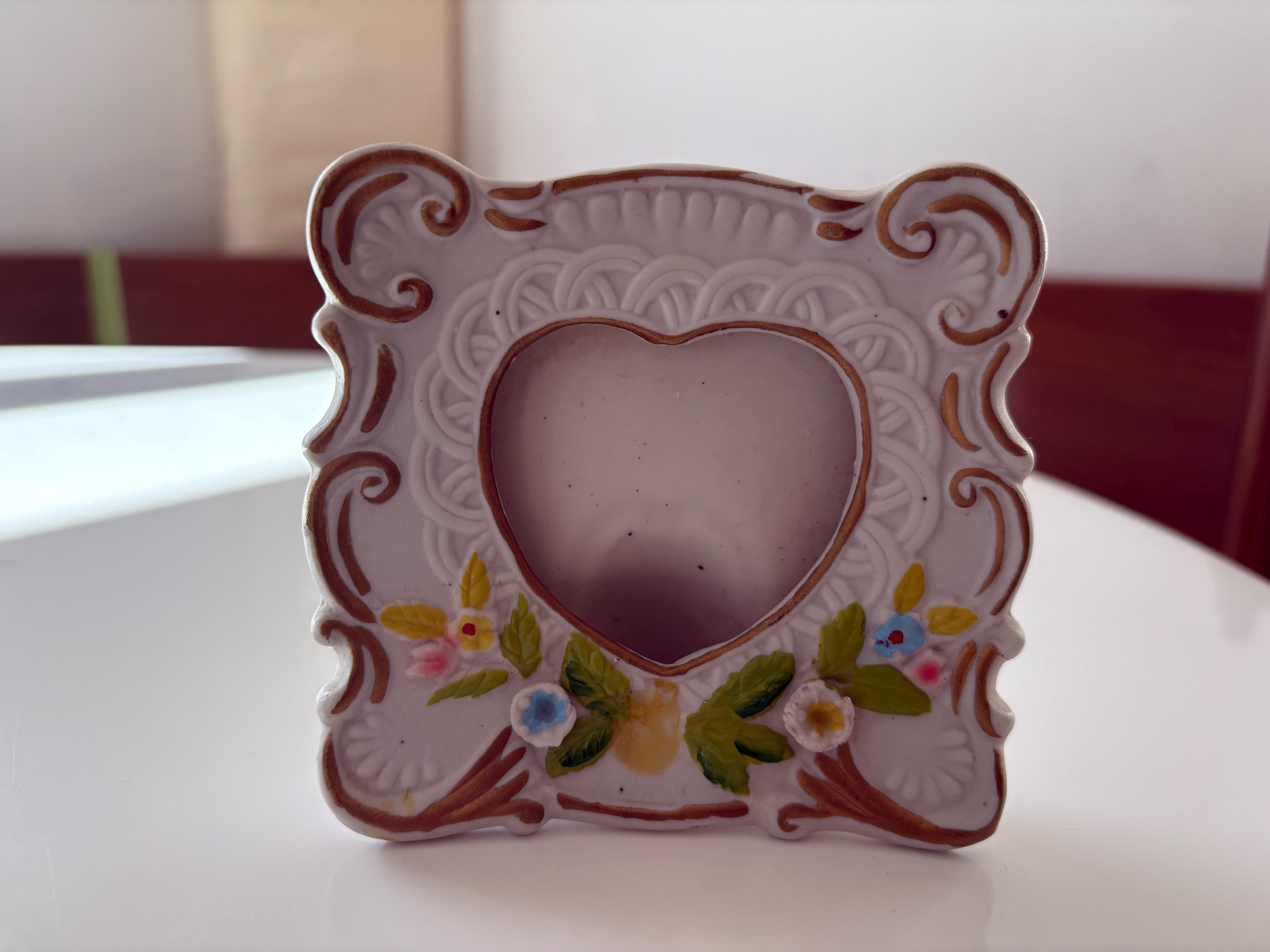 Vintage Ceramic Heart Picture Frame - 1990s Photo Frame - Etsy Vintage Ceramic Heart Picture Frame - 1990s Photo Frame - Etsy