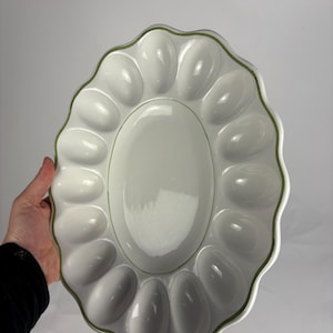 Vintage Williams Sonoma Deviled Egg Platter | Made in Italy Serving Tray
