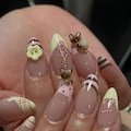 Hand-Painted Siamese Cat Musical Press-On Nails: 3D Romantic Set product logo