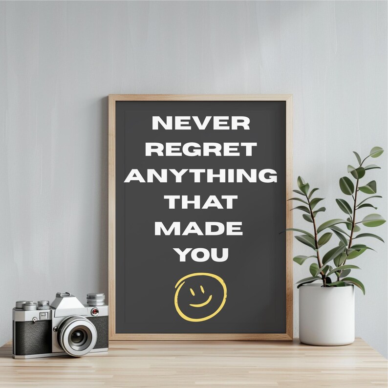 Motivational Quote Wall Art Printable Inspirational Poster Minimalist ...