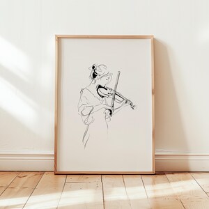 Modern Violinist Art - Etsy