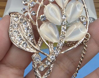 Modern Retro Style Hair Pin in Rose Tone