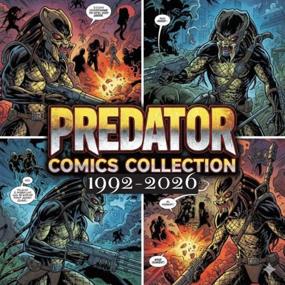 Predator Comics Collection 1992-2026, 20GB mega Bundle, Issue, Tpb, Annual, Volume, Extra, Special, Crossovers, Bloodshed, Badland, Magazine